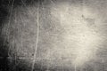 Scratched dirty dusty copper plate texture, black and white image Royalty Free Stock Photo