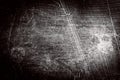 Scratched dirty dusty copper plate texture, black and white image Royalty Free Stock Photo