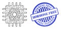 Scratched Hormone Free Stamp Seal and Net Quantum Computing Mesh