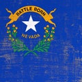 Scratched Nevada flag