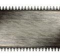 Scratched saw blade Royalty Free Stock Photo