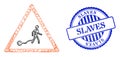 Scratched Slaves Seal and Network Slavery Warning Mesh