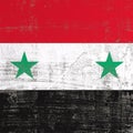 Scratched Syria flag