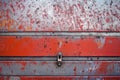 scratches on the surface of a steel tool box Royalty Free Stock Photo