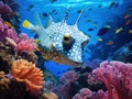 Scrawled cowfish Royalty Free Stock Photo