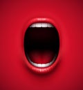 Scream background Royalty Free Stock Photo