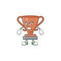 Scream cup bronze trophy for win collection.