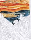 The Scream 1893 by Edvard Munch Royalty Free Stock Photo