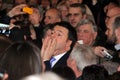 The scream of Matteo Renzi Royalty Free Stock Photo