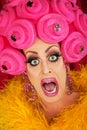 Screaming Drag Queen Close up Royalty Free Stock Photo