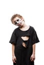 Screaming walking dead zombie child boy halloween horror costume