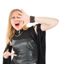Screaming witch Royalty Free Stock Photo