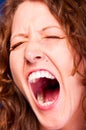 Screaming woman