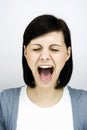Screaming woman Royalty Free Stock Photo