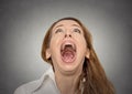 Screaming woman Royalty Free Stock Photo