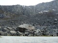 Scree at fjord in norway Royalty Free Stock Photo