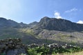 Scree slopes of Cam Spout below Sca Fell, Lake District Royalty Free Stock Photo