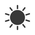 Screen Brightness Icon Vector