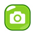 screen capture camera flat green icon design Royalty Free Stock Photo