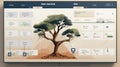 screen decision tree infographic Royalty Free Stock Photo