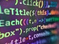 Screen display digital certificate ,Cyber security concept. Web development concept. . Digital binary computer code. Concept for Royalty Free Stock Photo