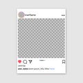 Screen interface in social media instagram application