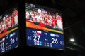 Screen at Maracanazinho during Rio2016 Olympics Royalty Free Stock Photo