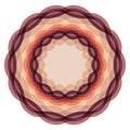 Screen printing pattern. Radiant frame. Abstract vortex. Circular pattern