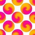 Screen printing seamless pattern. Radiant abstract vortex. Circular pattern