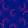 Screen printing seamless pattern. Radiant abstract vortex. Circular pattern.
