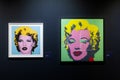 Screen prints titled Kate Moss by Banksy and Marilyn by Andy Warhol