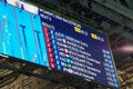 Screen at Rio2016 Olympic Aquatics Stadium Royalty Free Stock Photo