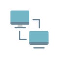 Screen Sharing Icon for Collaboration Royalty Free Stock Photo