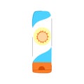 screen sun cream cartoon vector illustration