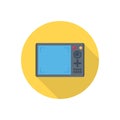 Screen vector flat colour icon Royalty Free Stock Photo