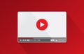 Screen video player background for a web site or application Royalty Free Stock Photo