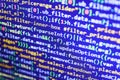 Screen of web developing javascript code