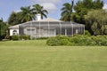 Screened patio in Naples Florida Royalty Free Stock Photo