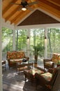 Screened in Porch Deck Royalty Free Stock Photo