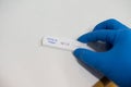 Screening rapid test COVID-19 antigen negative Royalty Free Stock Photo