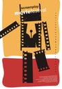 Screenplay film festival abstract poster design