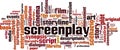 Screenplay word cloud