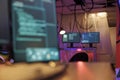 Screens with malware running code