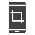 Screenshot glyph icon, web and mobile, camera sign Royalty Free Stock Photo