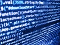 Screenshot with rando. Software source code. Coding programming source code screen. Javascript abstract computer script, random. Royalty Free Stock Photo