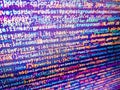 Screenshot with random parts of program code. Information technology website coding standards for web design. Software developer Royalty Free Stock Photo