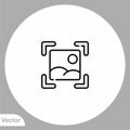 Screenshot vector icon sign symbol Royalty Free Stock Photo