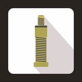 and bolt icon, flat style Royalty Free Stock Photo