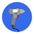 Gun Icon. Impact wrench or screwgun