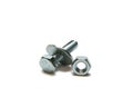 nut, head bolt and washer Royalty Free Stock Photo